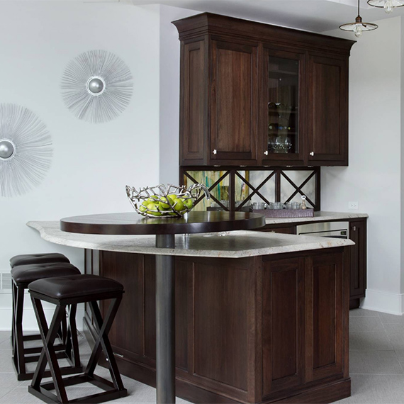 Kitchen Studio:KC - Transitional Home Bar