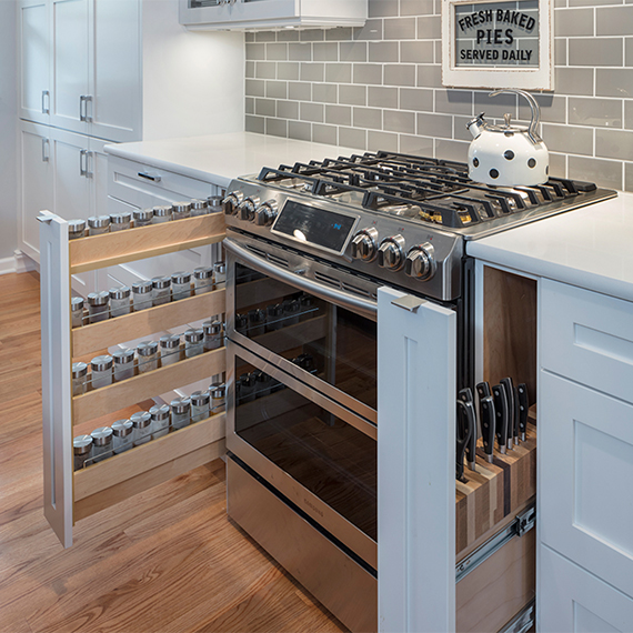 cabinet spice rack