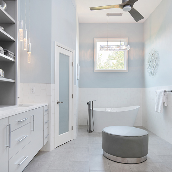 Simple Elegance Modern Spa Bathroom - kitchen Studio KC