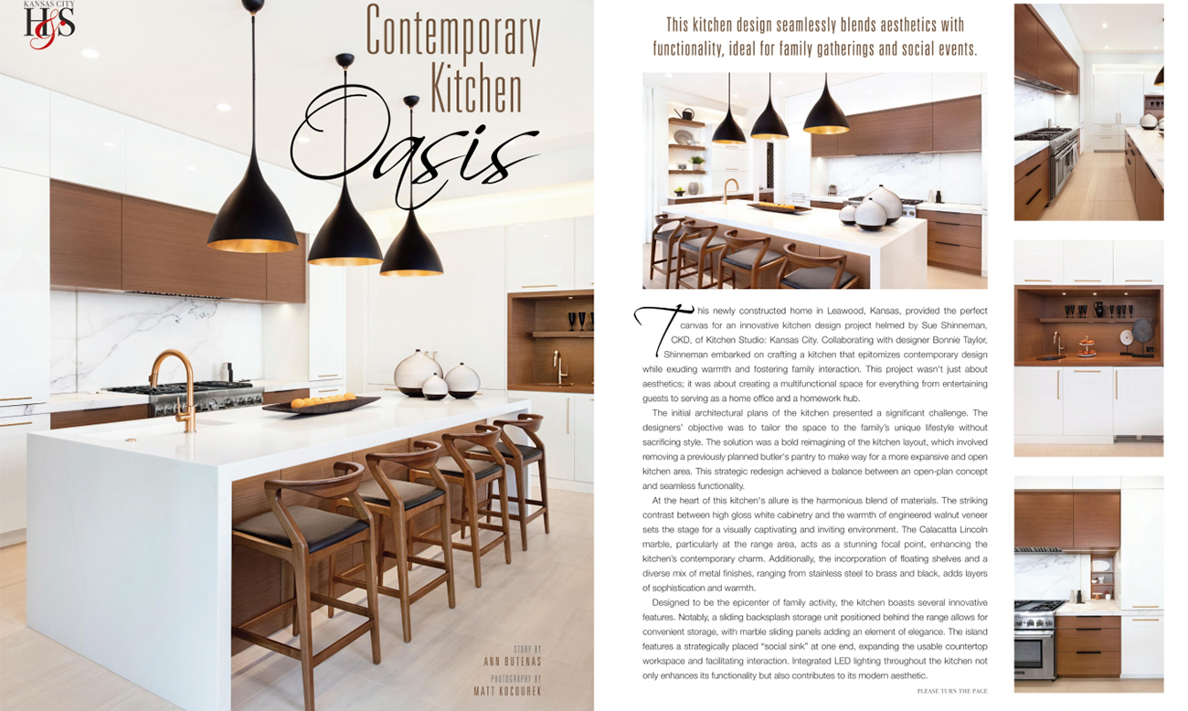 Contemporary Kitchen Oasis Design KC Magazine - Jan/Feb 2024