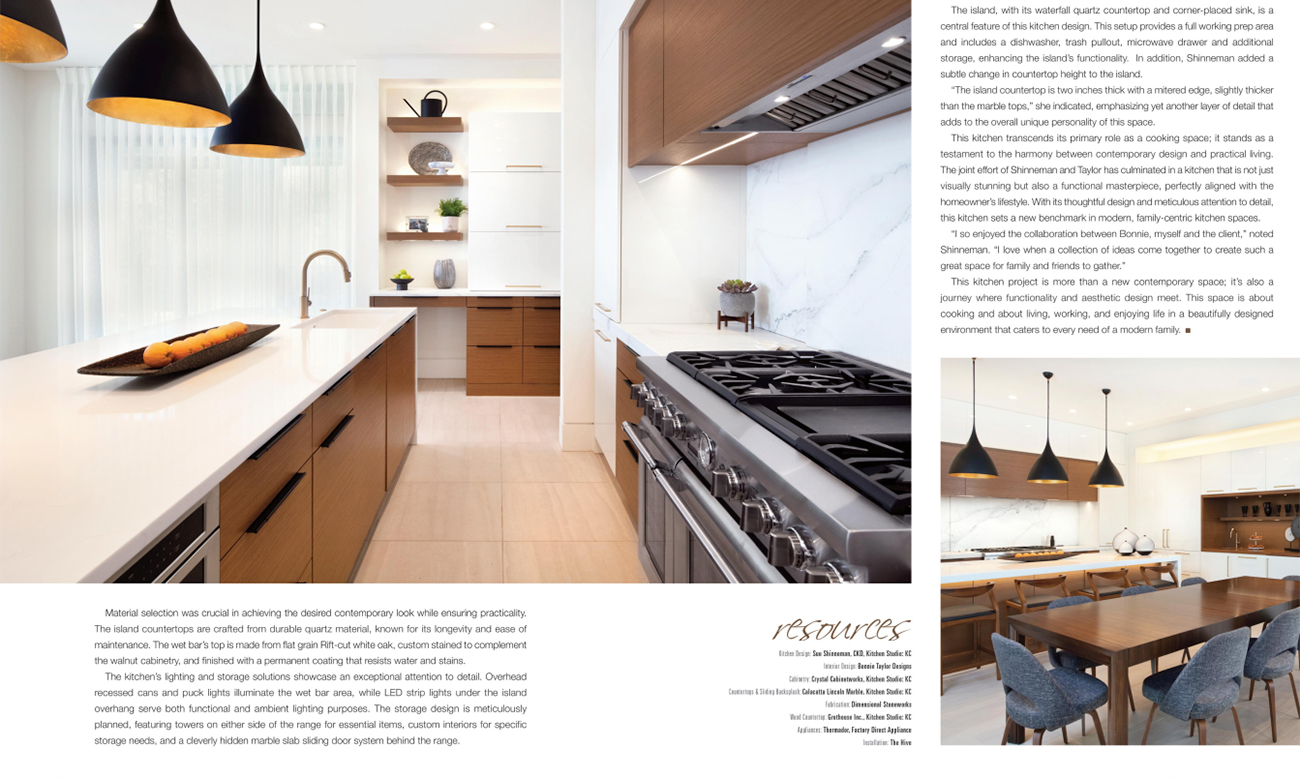 Contemporary Kitchen Oasis Design KC Magazine - Jan/Feb 2024